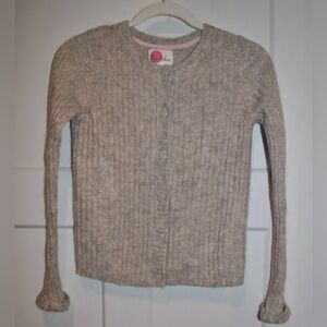 MINI BODEN Knit Button Front Metallic Thread Cardigan size 11-2Y Girls